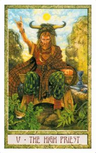 5 Аркан Верховный Жрец Таро Друидов The Druid Craft Tarot