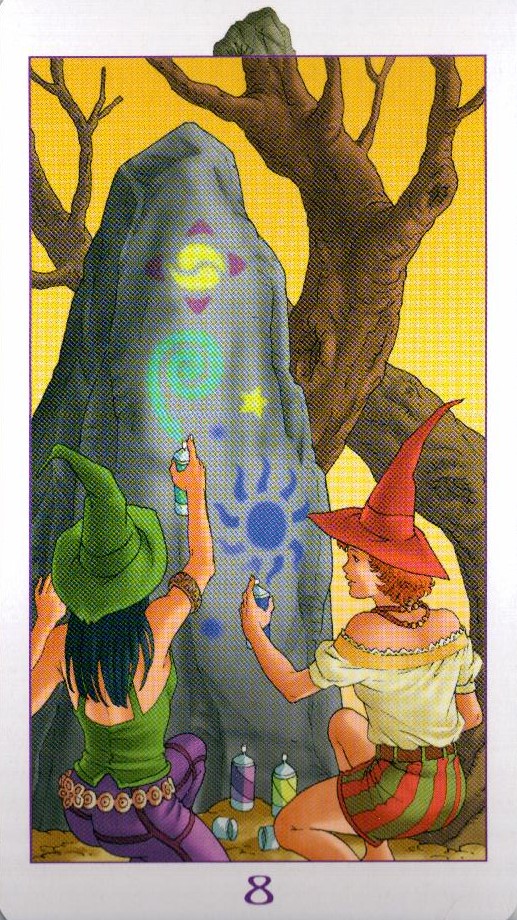 8 Валунов (Пентакли) Ведьмовское Таро (Таро Ведьм) Witchy Tarot