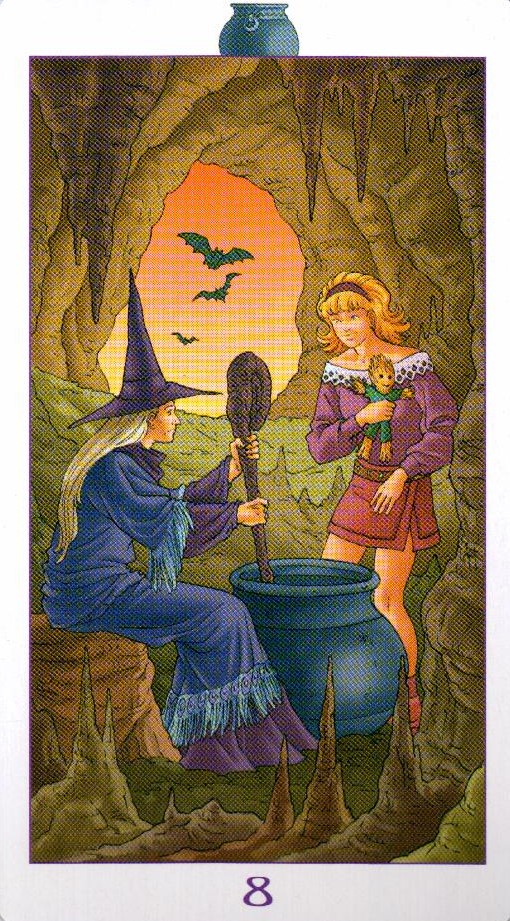 8 Котлов Ведьмовское Таро Witchy Tarot