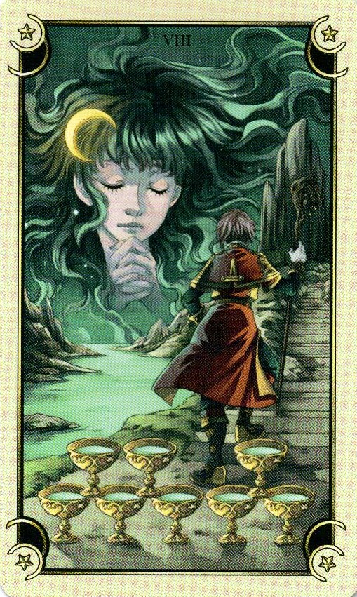 8 Чаш Таро Семи Звезд Mystical Manga Tarot