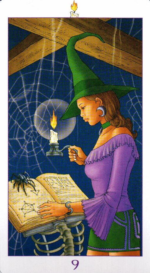 9 Факелов (Жезлы) Ведьмовское Таро (Таро Ведьм) Witchy Tarot