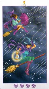 Испытание (Король) Факелов (Жезлы) Ведьмовское Таро (Таро Ведьм) Witchy Tarot