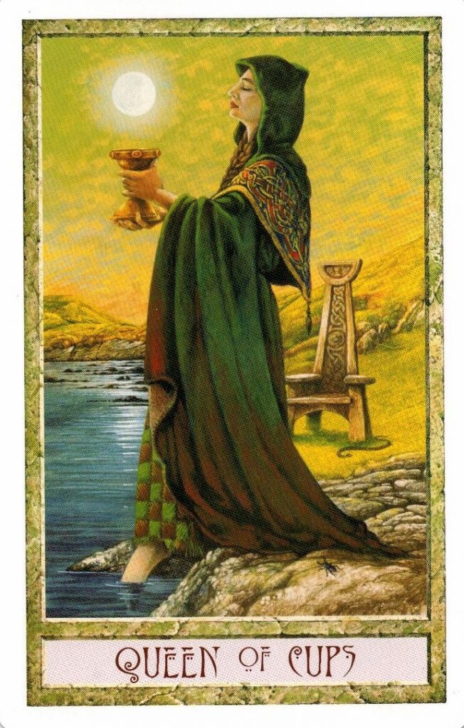 Королева Кубков Таро Друидов The Druid Craft Tarot
