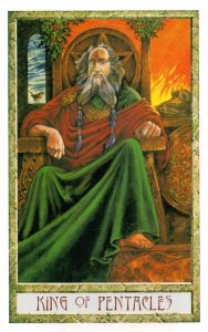 Король Пентаклей Таро Друидов The Druid Craft Tarot