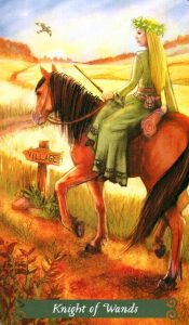 Рыцарь Жезлов The Green Witch Tarot (Таро Зеленой Ведьмы)