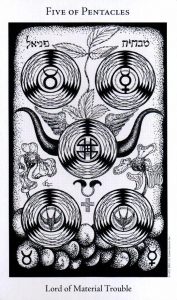 5 Пентаклей The Hermetic Tarot