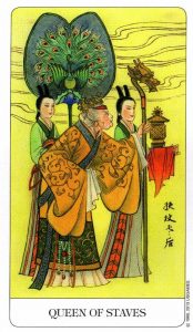 Королева Посохов Chinese Tarot Китайское Таро